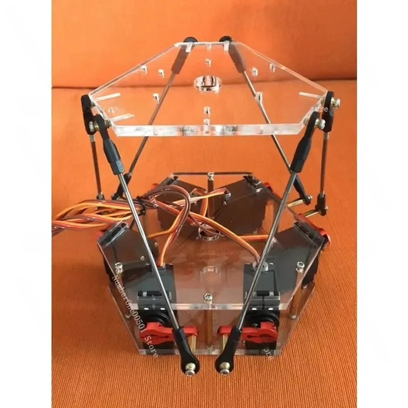 Miniature 6 DOF Stewart Platform Model 6Dof Gyroscope Plus Handle Control