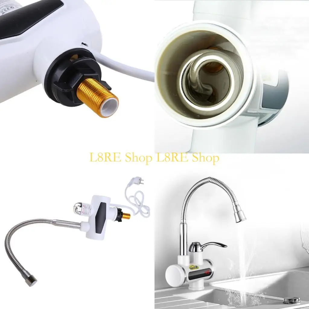 

L8RE Electric Shower Water Heater Tankless Hot Water Faucet for w/Digital Dis