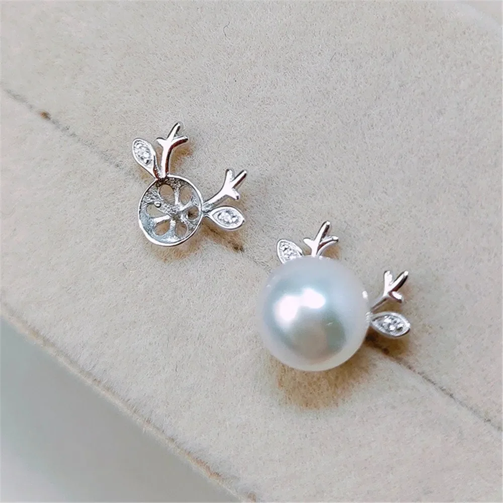 925 Stamped Alloy Gold Plating Pearl Earrings Setting DIY Jewelry Findings, Craft Supplies Handmade Earrings Accessory No Pearl