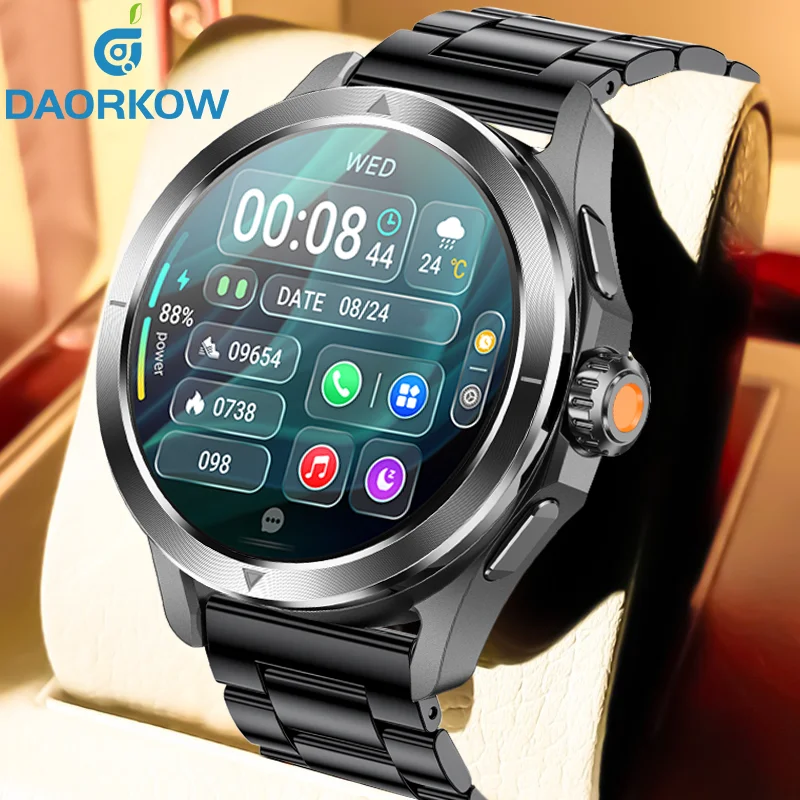 Nuevo para Xiaomi S4 Ultra NFC reloj inteligente hombres AMOLED deportes al aire libre GPS brújula ritmo cardíaco impermeable Bluetooth llamada relojes inteligentes