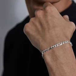 Figaro Chain Bracelets for Men Women,Adjustable Stainless Steel Silver Gold Color NK Chains Bracelets,Jewelry Accessories Gift