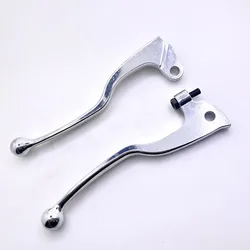 2PCS Chrome Motorcycle Handle Clutch Brake Levers For Yamaha DT125 TW200 XT225 YZ80 YZ125 TDR240 WR200 XT/TT 600 XT350 TTR250