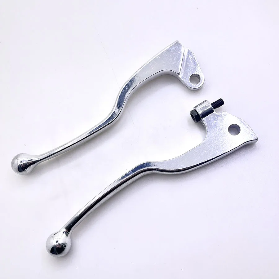 1 Pair CNC Chrome Motorcycle Front Brake Clutch Levers For Yamaha YZ80 YZ125 DT125 200 TW225 XT TTR YZ 250 TT350 YZ490 TT XT 600