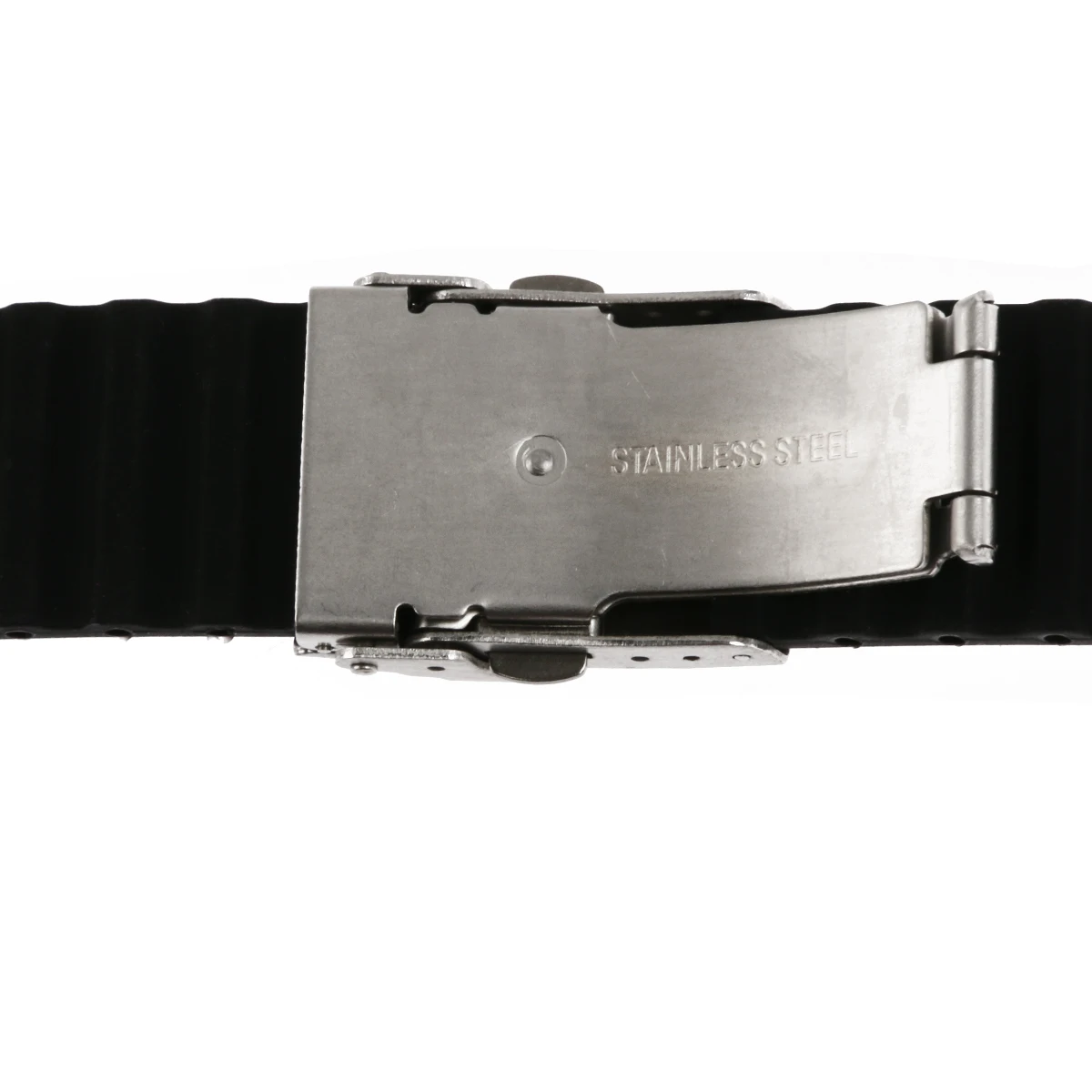 

Waterproof Silicone Watch Band 22mm for Men Durable Steel Clasp Quick Release Sports Bands Adjustable Watch