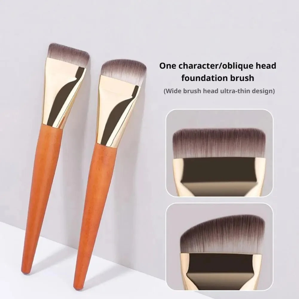 Make Up Tools Ultra Thin Foundation Brush Soft Smooth Flat Contour Brush Multifunction Bevel Design Concealer Makeup Brushes