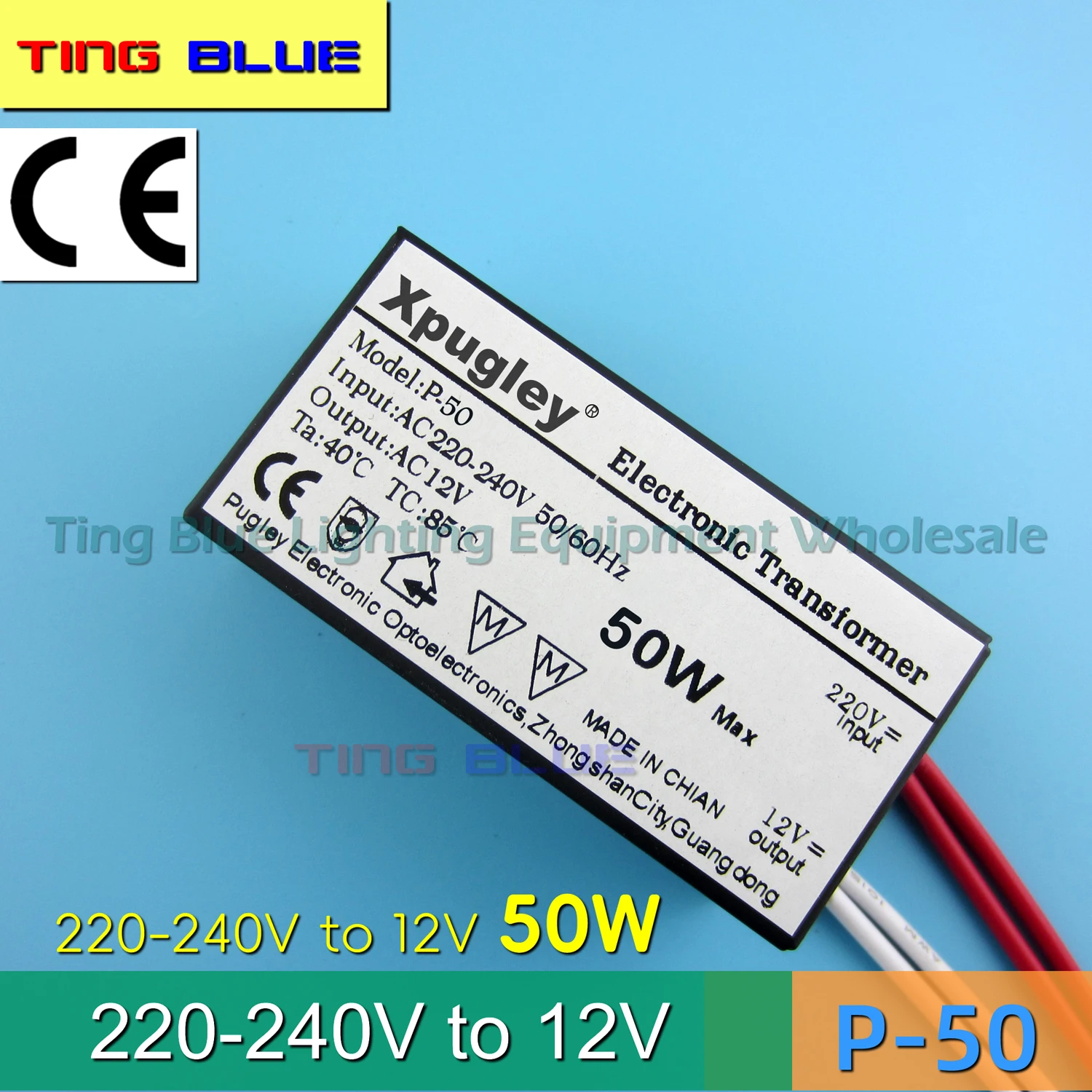 220V to 12V Electronic Transformer Halogen Lamp Bead Lamp Cup Spotlight Transformer Voltage Converter 40W 60W 80W 105W AC220