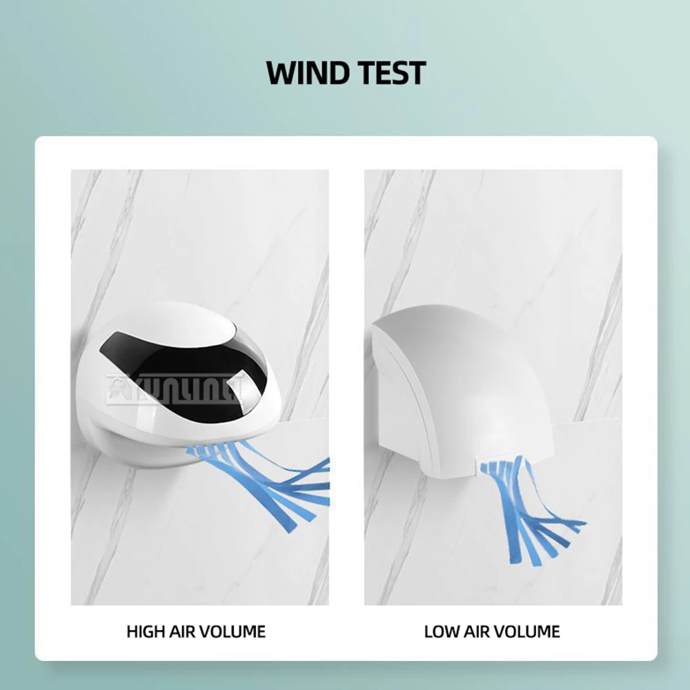 مجففات اليد التعريفي الأوتوماتيكية عالية السرعة Secadores De Manos Para Baños مجفف الأيدي الحمام الأشعة تحت الحمراء El kurutuclari