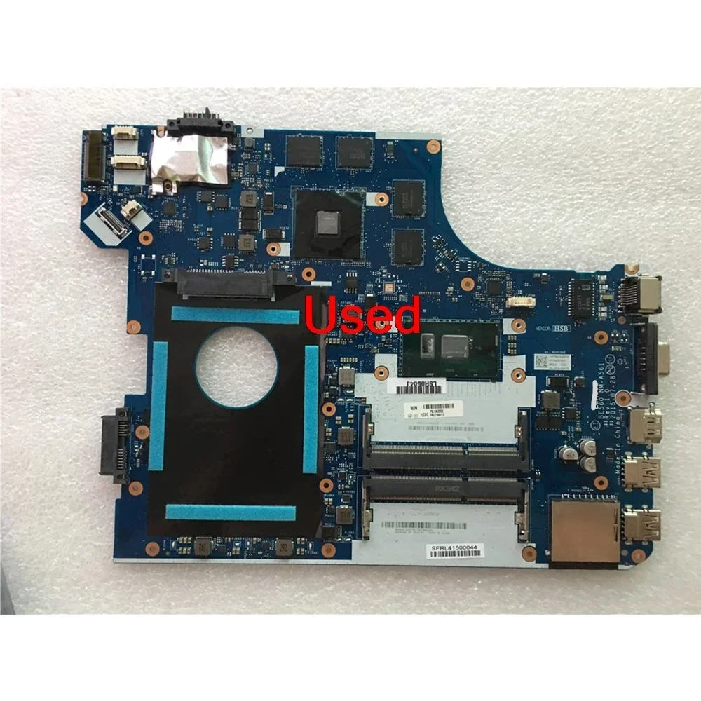 Used NM-A561 For Lenovo Thinkpad E560 Laptop Motherboard CPU I7-6500U With Graphic Display Card FRU 01AW110 01AW112