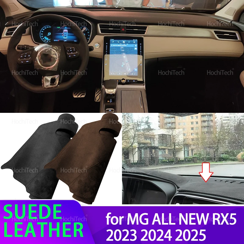 Anti-UV Suede Leather Dashmat Dashboard Cover Sun Shade Carpet Pad 2024 Dashmat for MG ALL NEW RX5 RX 5 RX-5 2023-2025