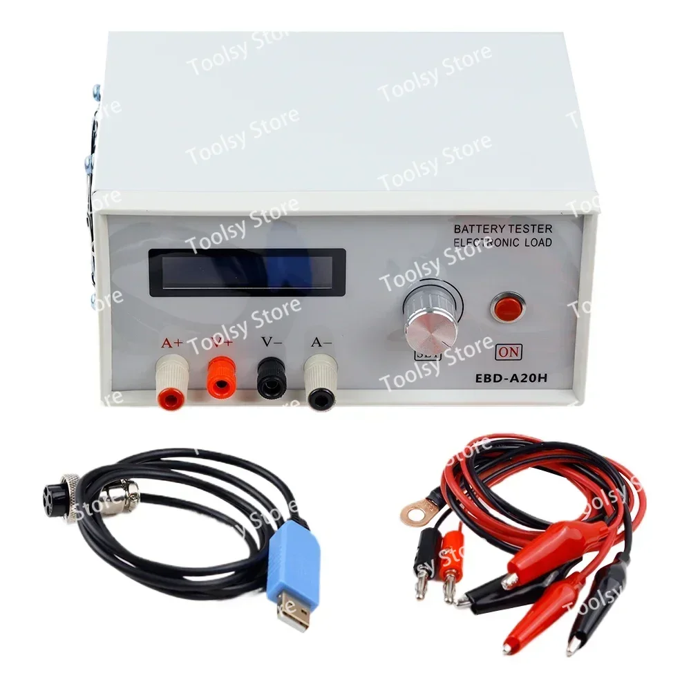 

EBD-A20H Battery Capacity Tester, Electronic Load Battery Discharge Tester Power Supply Tester 30V 20A 200W