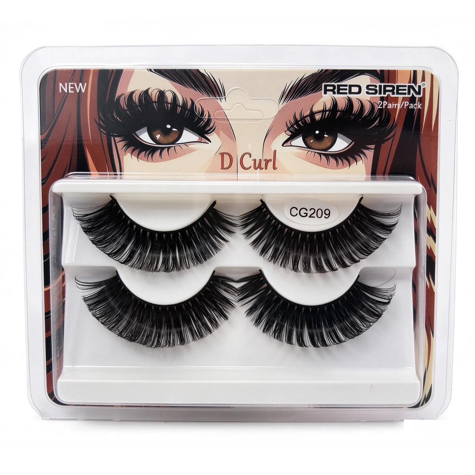 2 Pairs Pack Lash Strips Wispy Volume D Curl Russian Strip Lashes Bulk Wholesale Faux Cils Makeup False Eyelashes