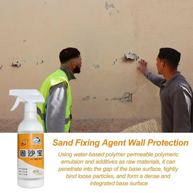 

Sand Fixing Agent Wall Protection Spray Pavement Wall Repair Glue Wall Crack Repair Agent Wall Peeling Graffiti Gap Repair Tool