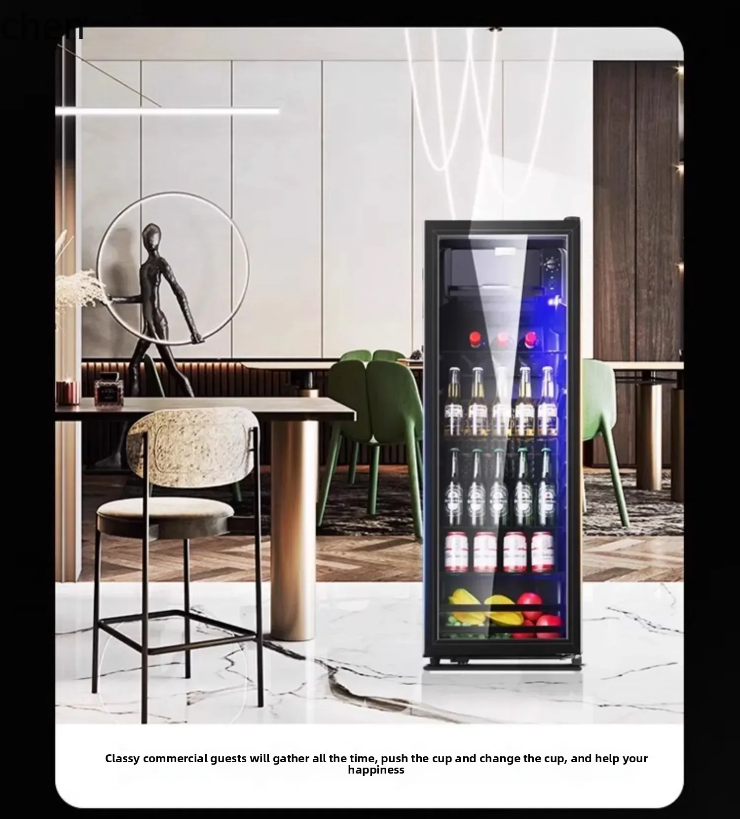 ice bar household small beverage refrigerator living room office refrigerated tea and wine cabinet constant temperature