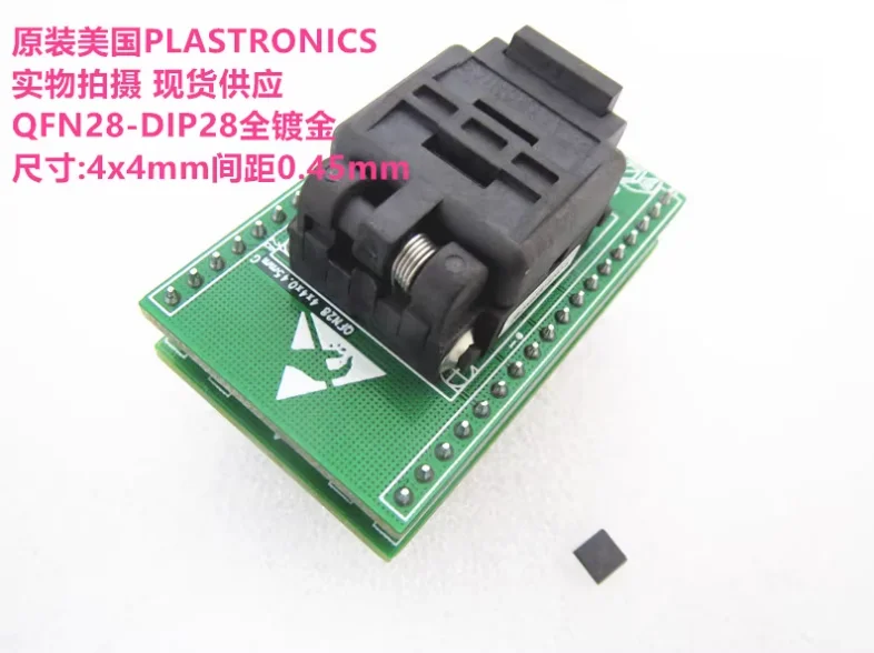 Imagem -06 - Dip 4*4 0.45 mm Pinth Qfn28 mm mm 0.45 mm Atmega328p-mmh ic Banco de Teste do Soquete do Teste do Assento Banco de Teste do Bloco de Envelhecimento Vqfn28 Qfn28