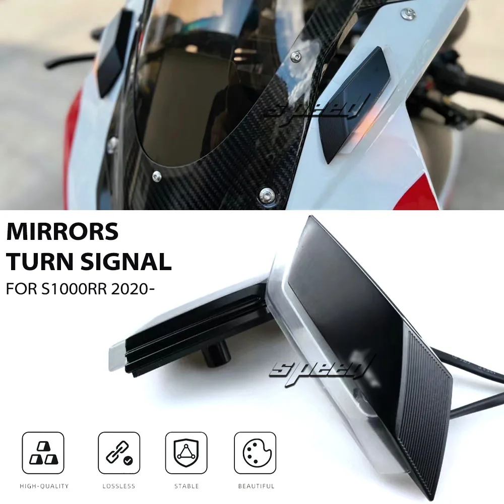 Front Turn Signal For BMW S1000RR 2019-2024 M1000RR 2021-2024 Led Lights for Motorcycle Mirror Base Plate Indicator Flasher Lamp