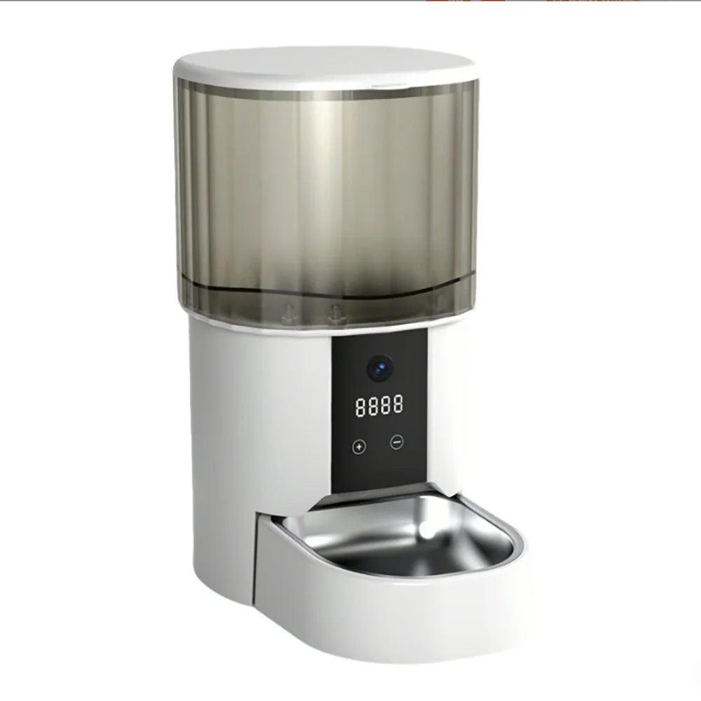 Leyi 4L Smart Pet Feeder Automatic Cat Feeder Dog WiFi Food Dispenser Machine With Time Quantitative Stainless Steel Bowl