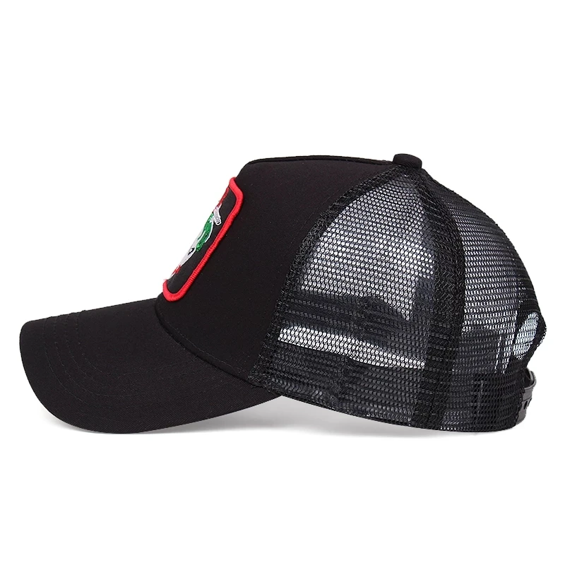 New Outdoor Men Baseball Cap Women Cotton JOKER Patch Sun Mesh Cap Summer Breathable Snapback Hip Hop Hat Male Trucker Hat Gorra