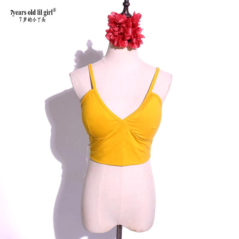 

Lycra Cotton Yoga Belly Dance Gallus Vest Top EGG06