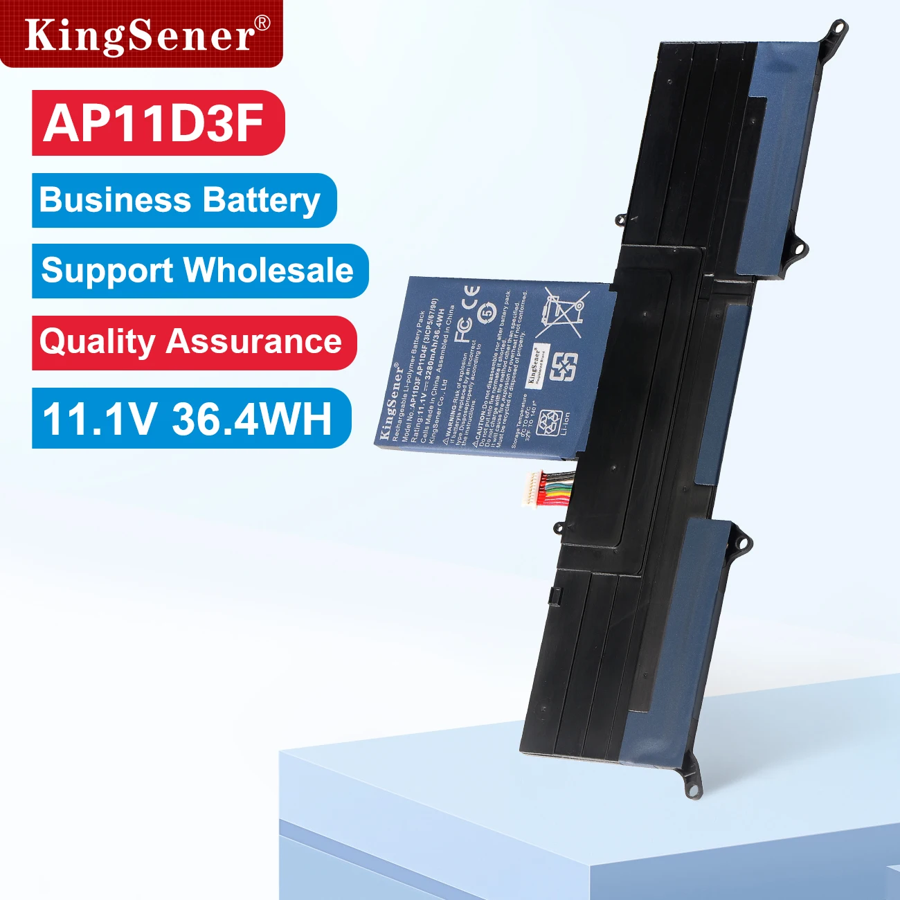 KingSener 새로운 AP11D3F 배터리 Acer Aspire S3 S3-951 MS2346 AP11D3F AP11D4F 3ICP5/65/88 3ICP5/67/90 11.1V 3280mAh