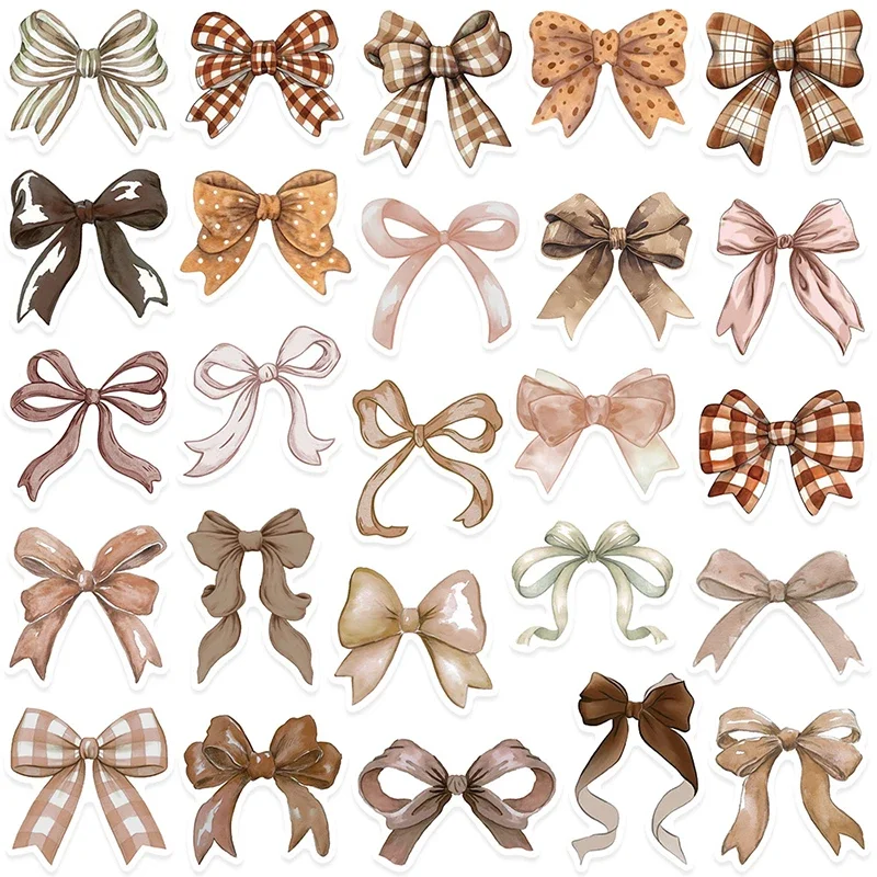 Adesivos decorativos com laço doce, 50 folhas para scrapbooking DIY; Perfeito para decalques de grafite de bagagem, laptop e notebook