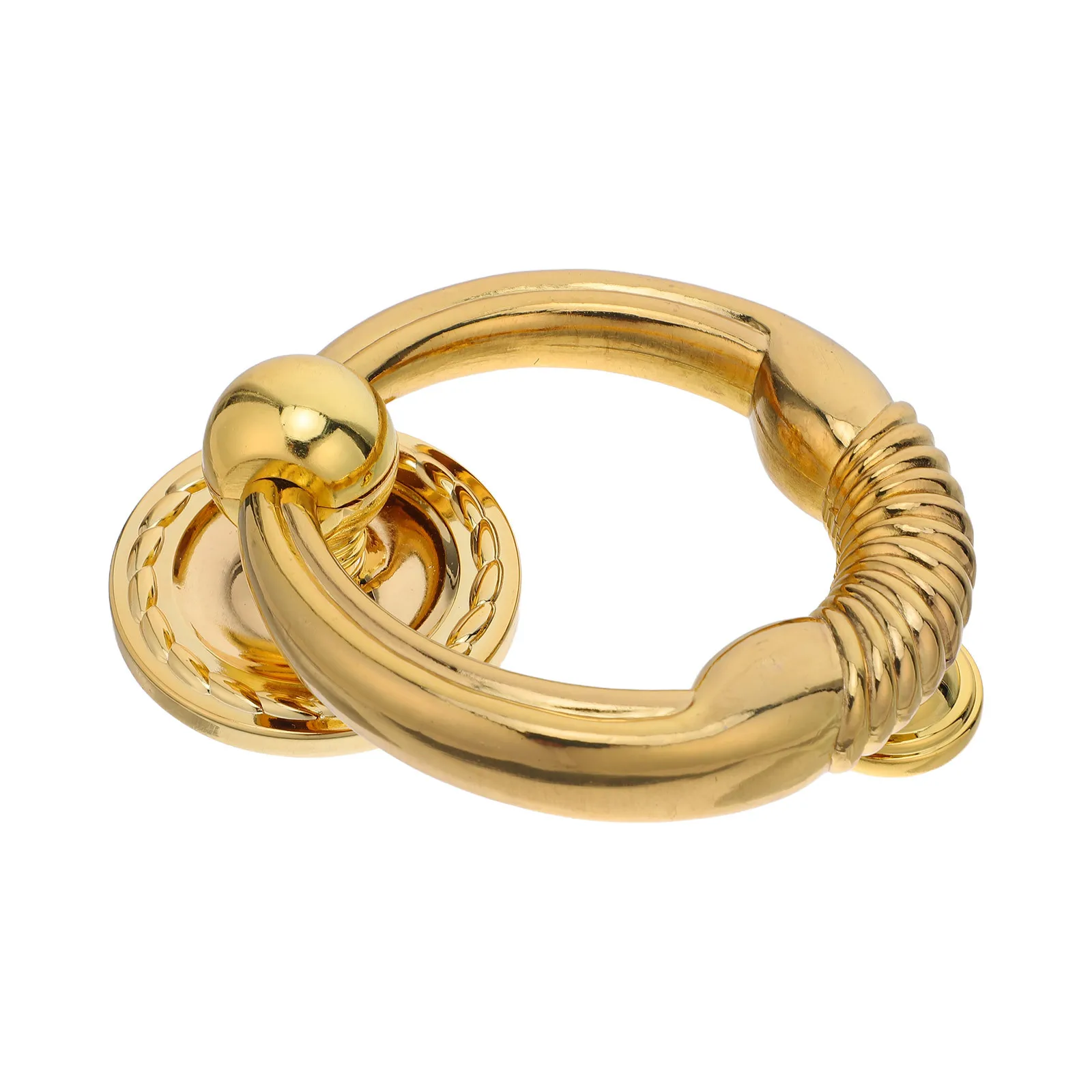 

Zinc Alloy Round Ring Door Knocker Classical Vintage Front Door Security Decorative Hardware for Hotel House Exterior