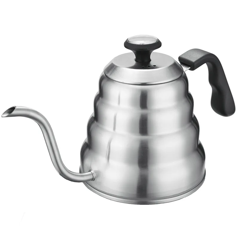 

Cloud Hand Made Coffee Maker 304 Stainless Steel Narrow Pot Drip Filter Bubble Long Mouth Kettle with Thermometer