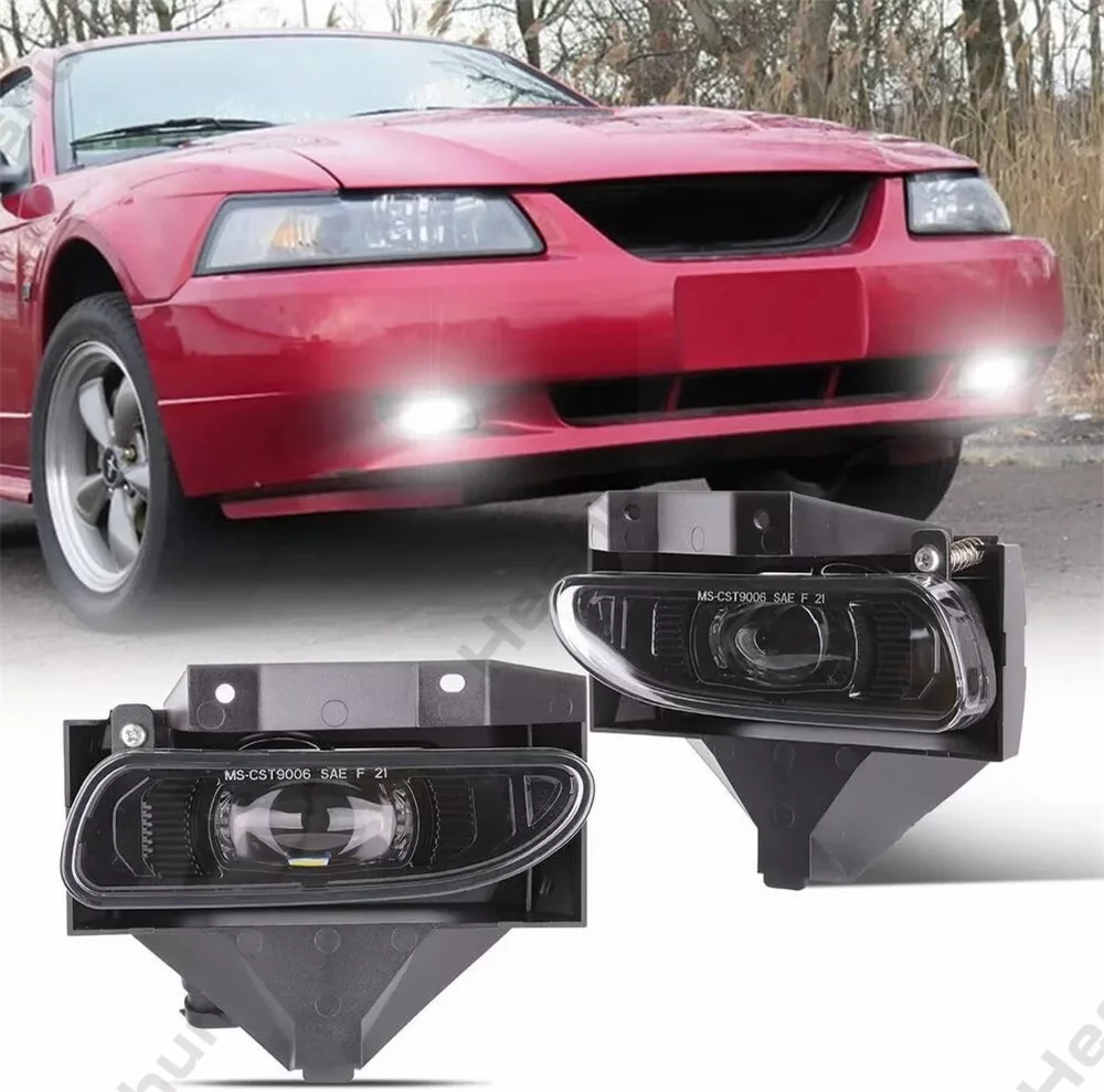 LED Fog Lights For Ford Mustang GT SN95 V6 1999 2000 2001 2002 2003 2004 LED Fog Lamps Assembly LED Foglight Bumper Driving Lamp