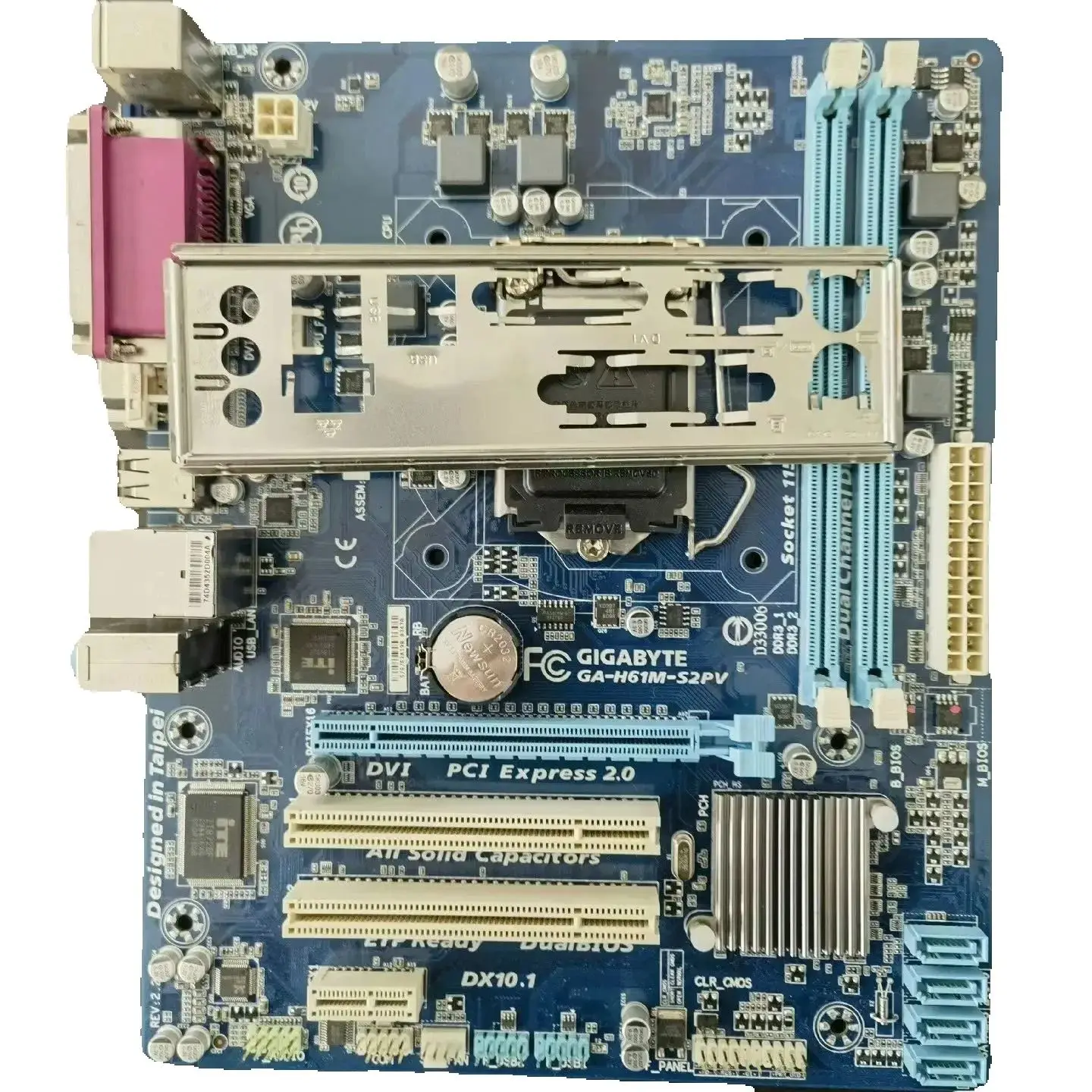 

Suitable for H61 GA-H61M-S2PV H61M-S2PV second-hand desktop H61 slot LGA115DDR3 motherboard SATA2 USB2.0 support I3 I5 I7