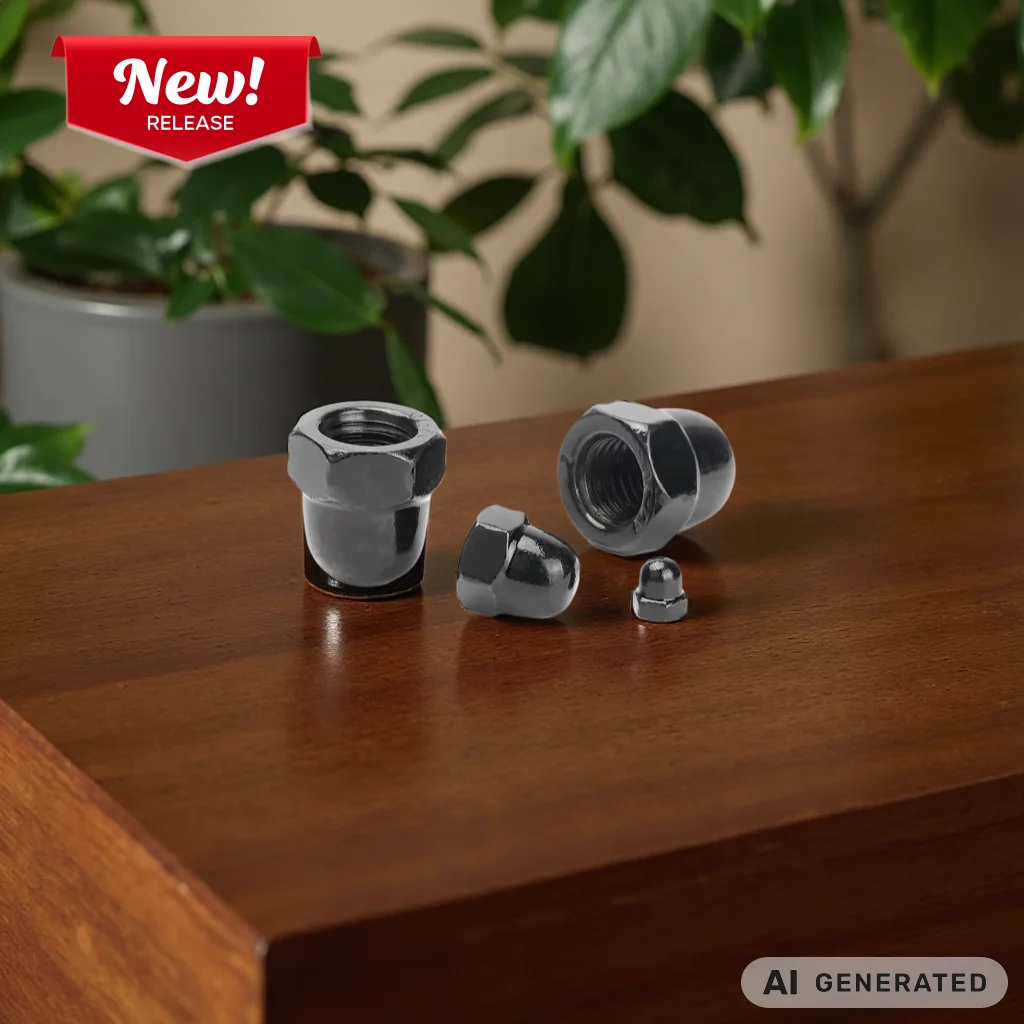 1/5/10pcs M3 M4 M5 M6 M8 M10 M12 ‌Black 304 Stainless Steel Cap Nut DIN1587 Dome Head Decorative Cover Screw Acorn Nuts‌