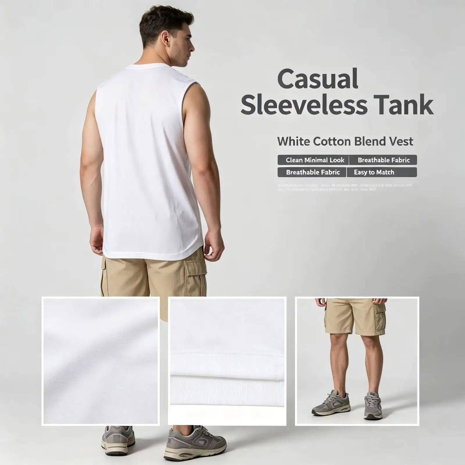 New Under Armour Men's Vest For Basketball Training, Weightlifting, Running, Comfortable, Breathable Sleeveless 6016100-100