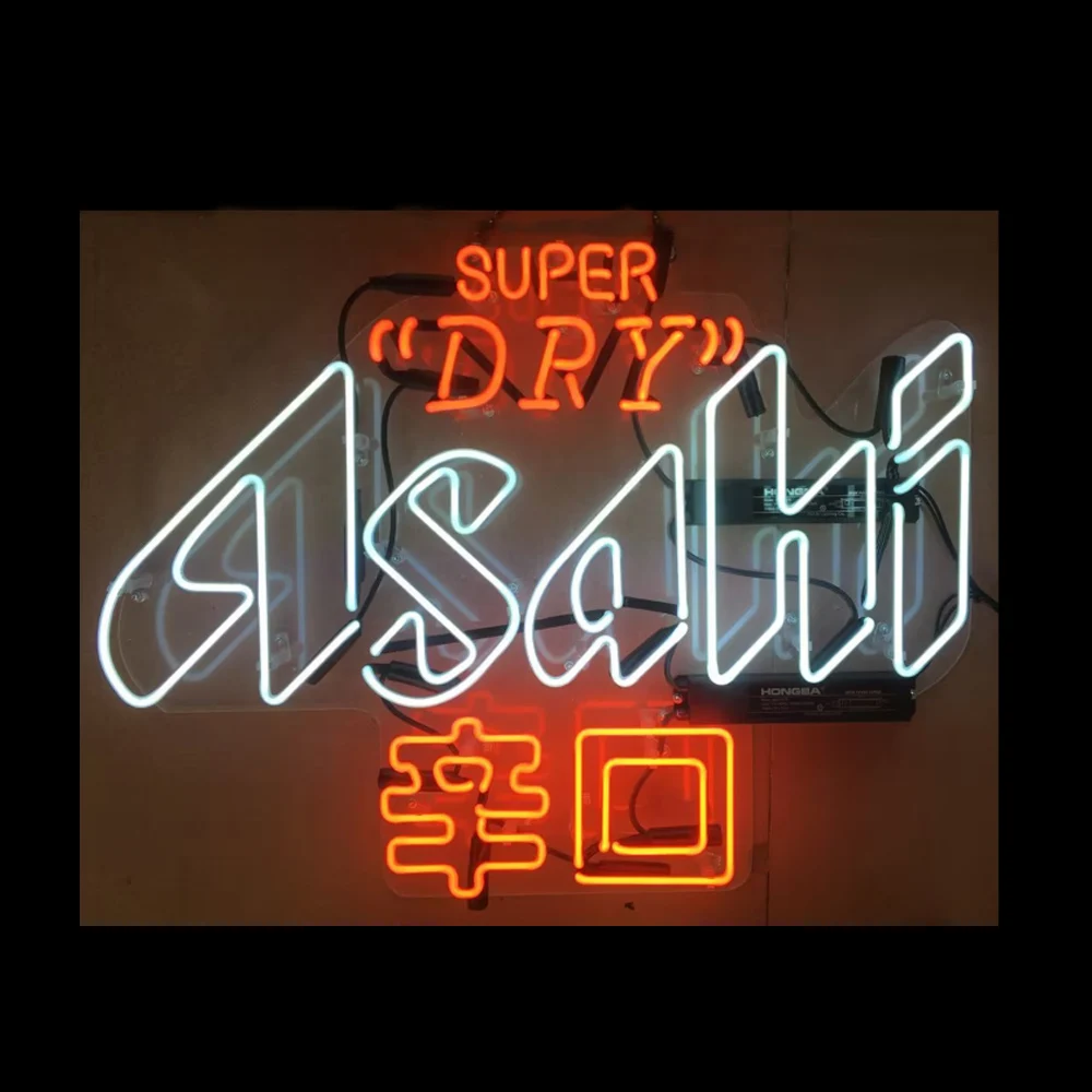 

Asahi Super Dry Neon Sign Lamp から くち Kara Kuti Custom Handmade Real Glass Tube Bar Store Advertise Decor Display Light 24X20"