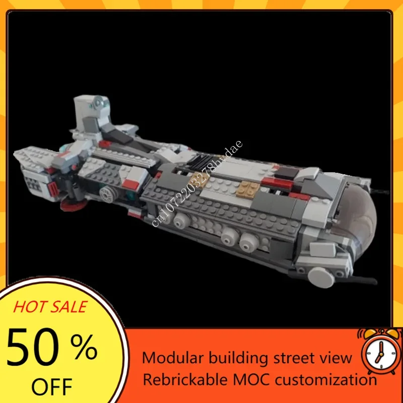 936ピース 反乱軍戦闘フリゲート巡洋艦 カスタムパズルキット クローンウォーサポートシップ DIY組み立てモデル 大人・ティーン向け教育玩具