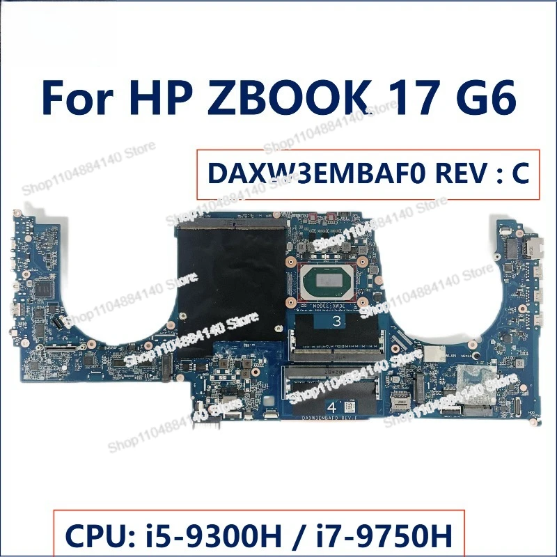 

Основная плата для Zbook 17 G6 L67964-601 DAXW3EMBAF0 I5 I7 I9