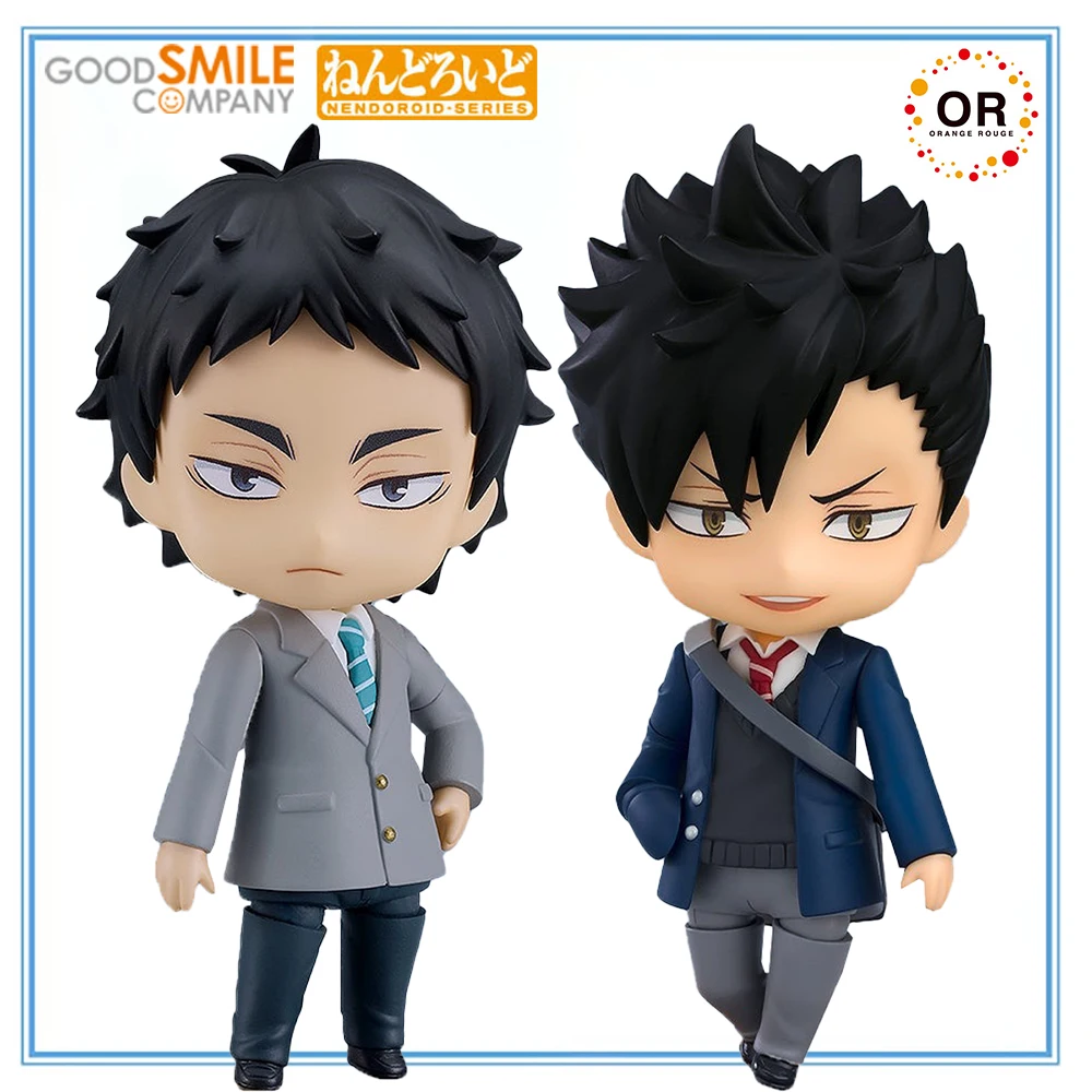 

100% оригинал GOOD SMILE COMPANY Nendoroid ( # 2679) Нендороид ( # 2661) Хайкю!! Школьная форма Kuroo Tetsurou Akaashi Keiji Ver.