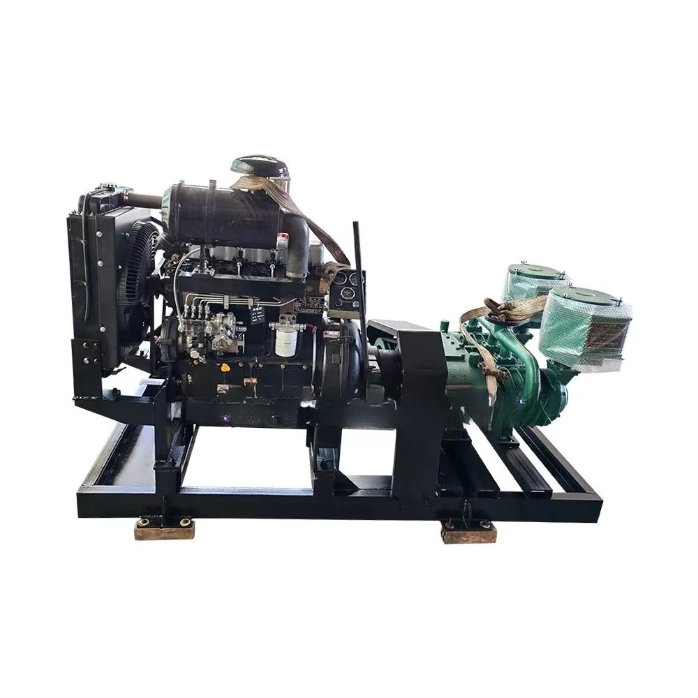 High-quality piston  engine cylinder block 380V air-cooled bulk cement trailer compressor with 4-cylinder gas