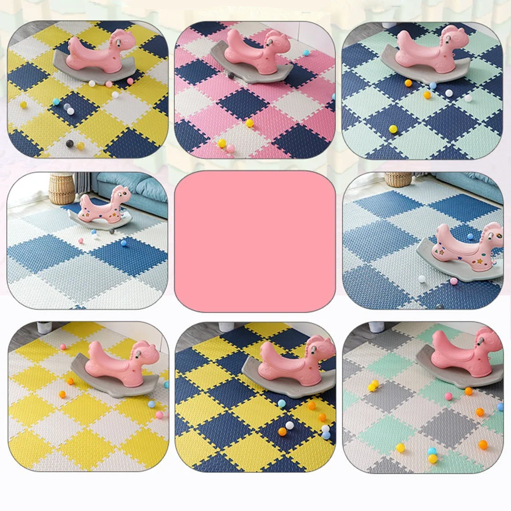 4PCS EVA Foam Thick Baby Puzzle Play Mat Toddler Climbing Pad Baby Activity Center Kids Rugs Floor Tiles Toys Soft Carpet