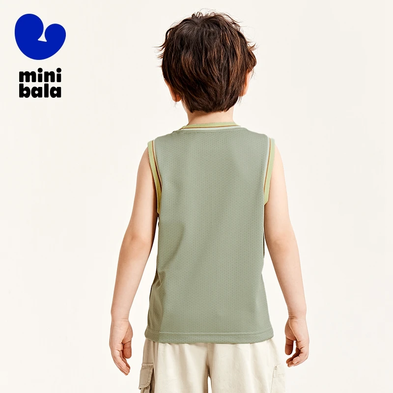 Mini Bala-Chaleco deportivo para niños, chaleco ligero y transpirable para bebés, novedad de verano 2024