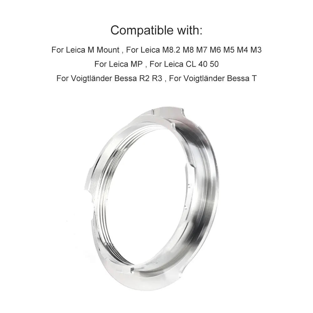 LinGo Lens Adapter Ring for M39 L39 LSM LTM Lens to for Leica 50mm 75mm Mount Camera,Lenses Accessories