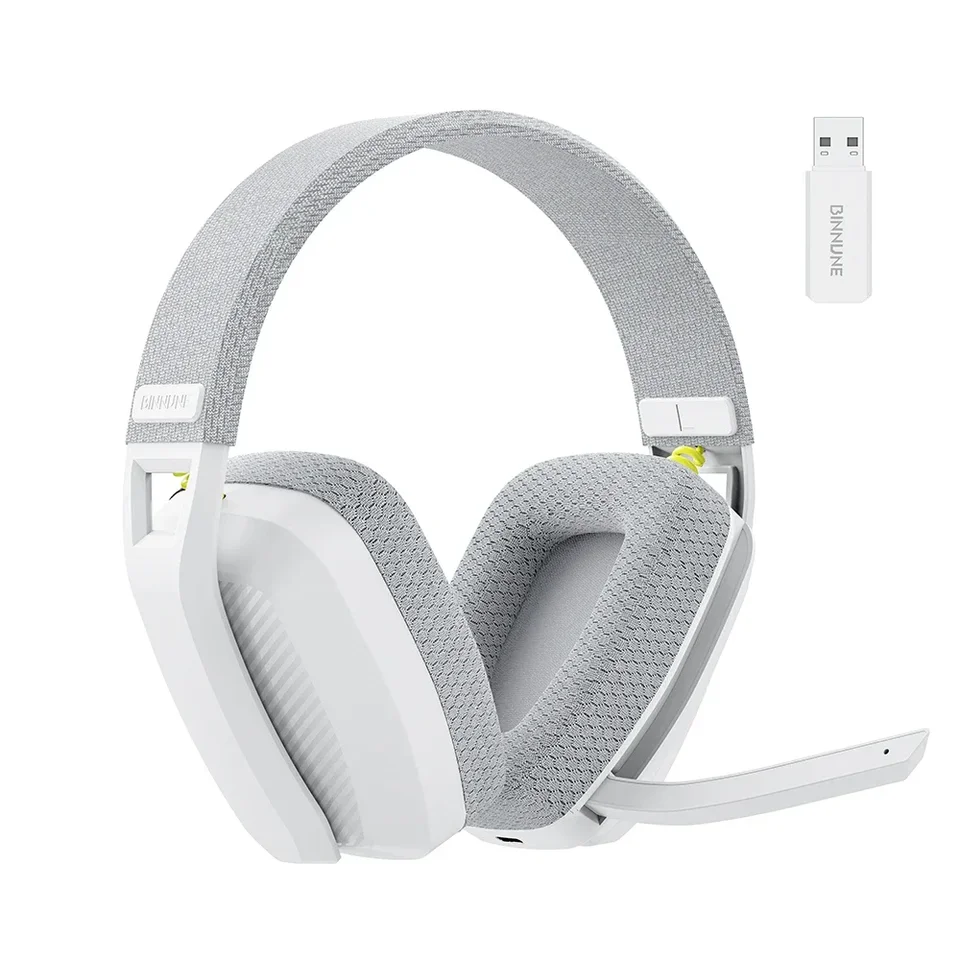 BINNUNE BW06 PS5 PS4 PC Mac용 마이크가 있는 2.4GHz Bluetooth 게임용 헤드셋 마이크가 있는 Playstation 무선 게임용 헤드폰