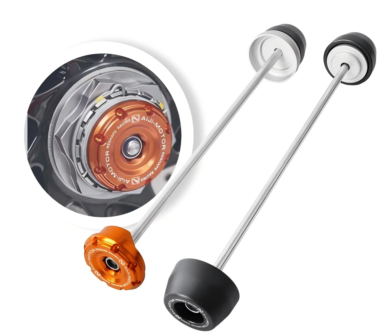 

For Super Duke 1290 / 1290 GT - Front & Rear Axle Sliders Motorcycle Crash Protection