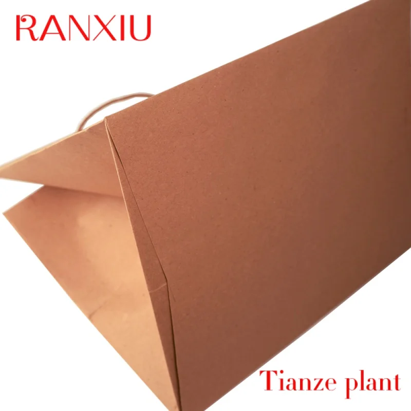 Gemaakt In Italie Luxe Kraft Papieren Zak Van Hoge Kwaliteit 35*28*31 Havana Food Delivery Shopper Voor Kleding Winkel Geschenkverpakking