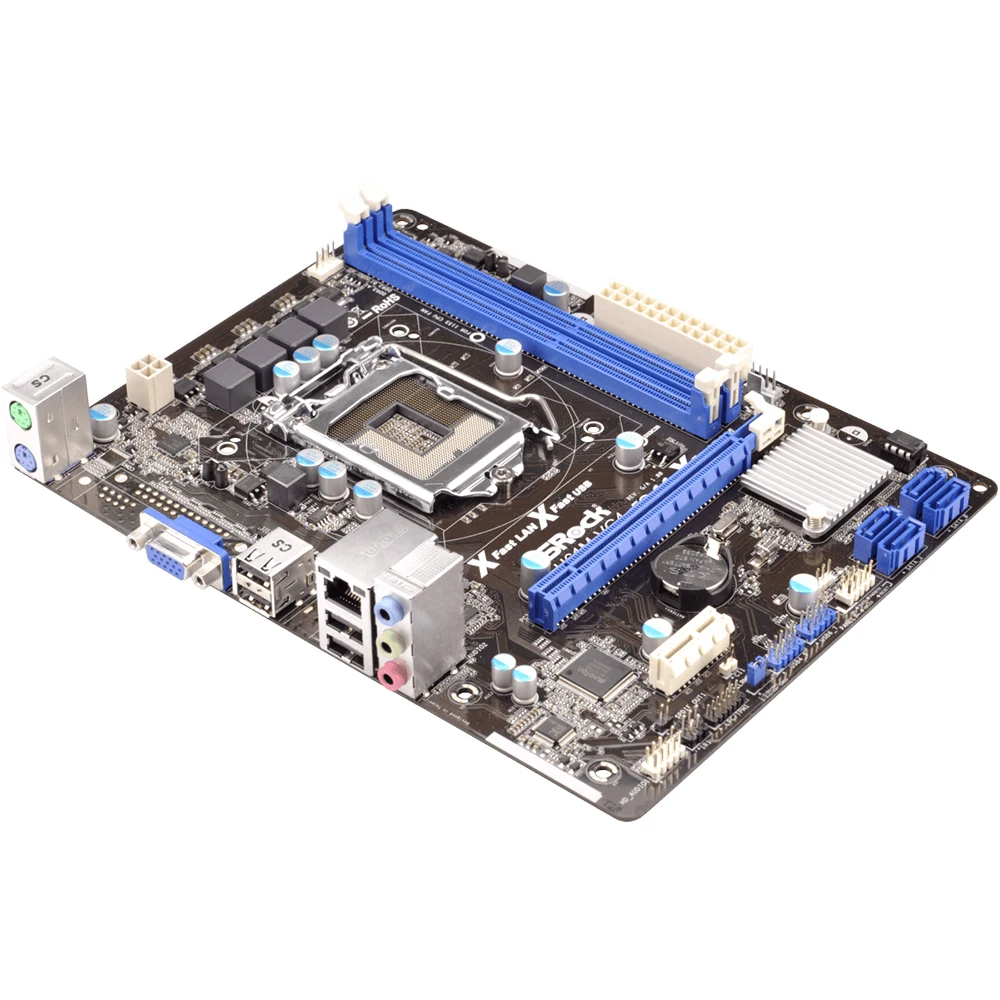 اللوحة الأم ASRock H61M-VG4 وحدة المعالجة المركزية تدعم مقبس LGA 1155 i3-3220 3240 i5-3450 3470 i7-3770، DDR3 Micro ATX.