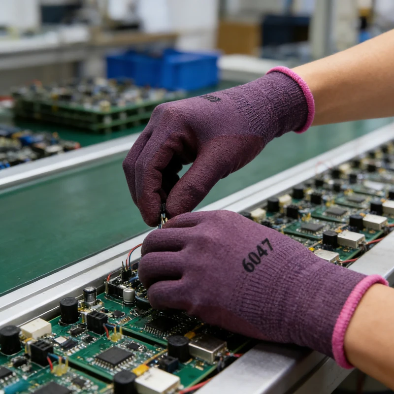 

Strong Grip Ability Tear-resistant Latex Gloves Oil Resistant Wear-resistant Good Anti Slip Performance Safety Protective Gloves