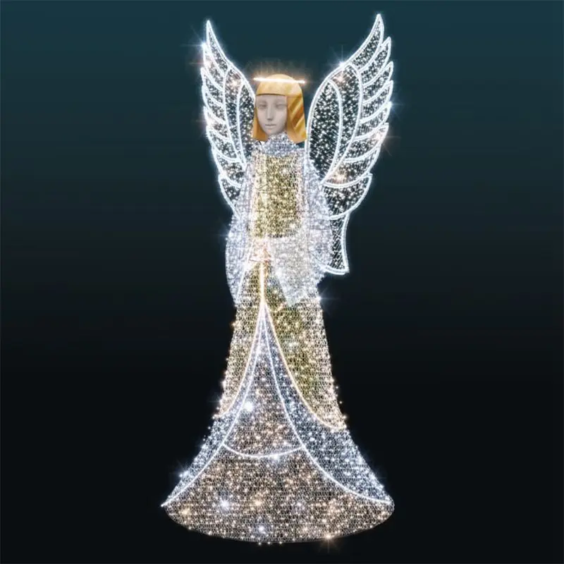 Custom. Modern cheapest IP44 Holiday Lighting LED 3D angel motif light