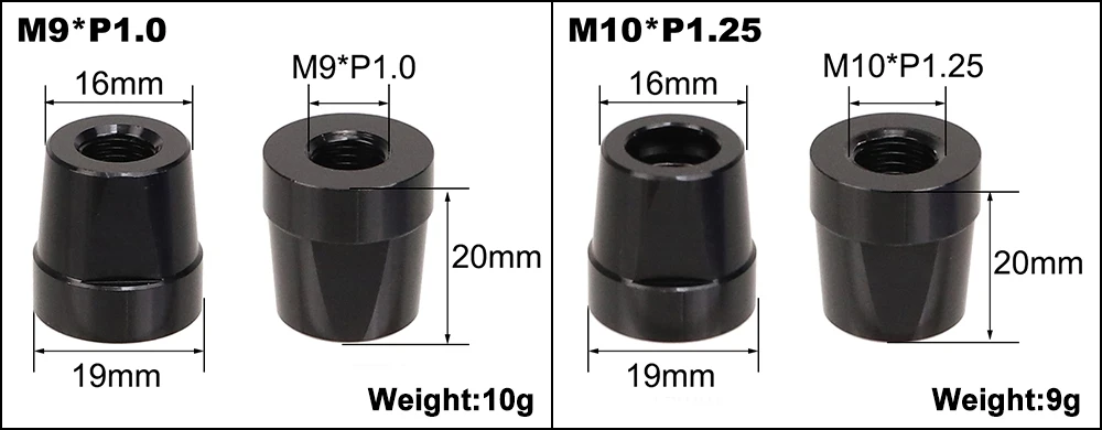 HEPPE MTB Rennrad Steckachse Mutter M12 M14 M15 Gewinde Achsmuttern Fahrradnabenrohr Welle Spießkappe für P1.0/1.25/1.5/1.75mm Thru Alxe – Detail 14