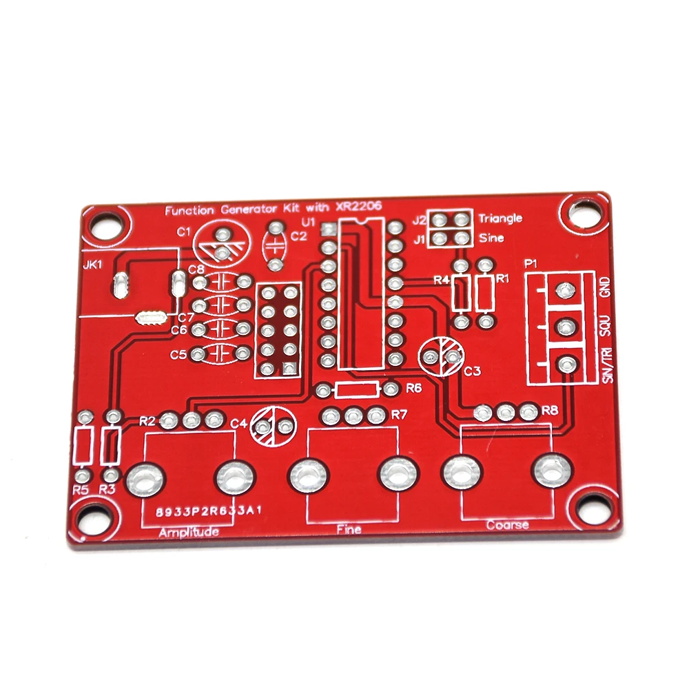 DC 9-12V XR2206 Function Signal Generator DIY Kit Sine/Triangle/Square Output 1Hz -1MHz Signal Generator Adjustable module