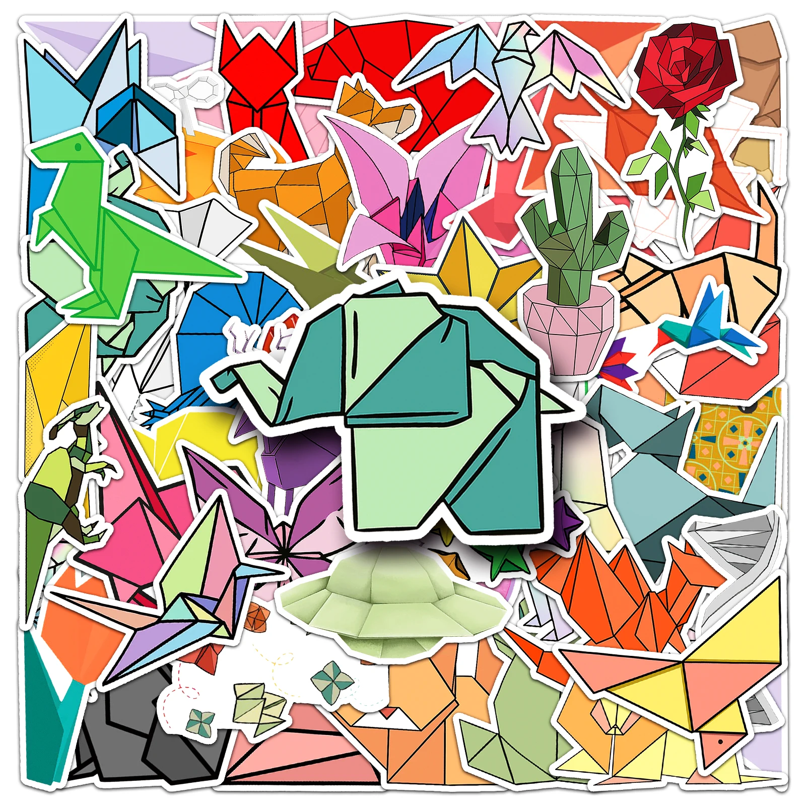 

50Piece Cartoon Original paper folding DIY Creative