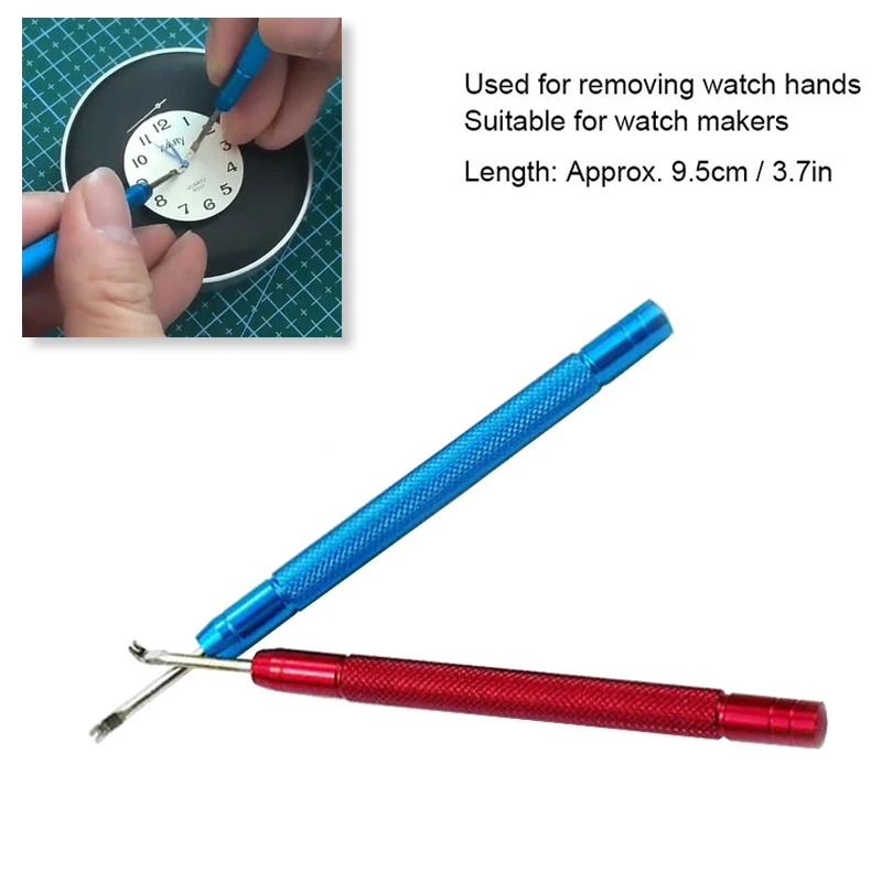 2 stks Aluminium Horloge Hand Presser Horloge Uur Minuut Seconde Hand Drukken Instelling Verwijderen Horloge Reparatie Tool voor Horlogemaker