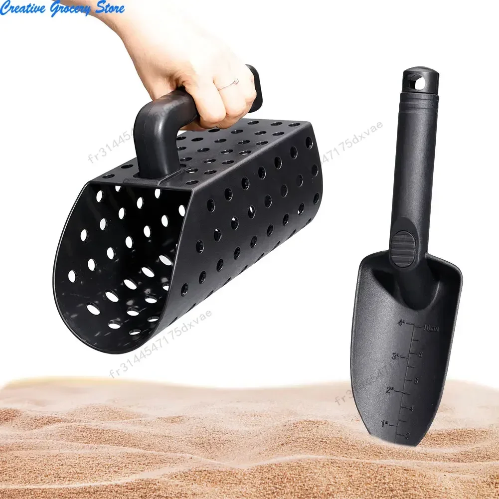 Strand Goud Graven Filter Tool Strand Schop Zand Scoop ABS Plastic Metaaldetector Zand Scoop Schop Set voor Kinderen Volwassenen