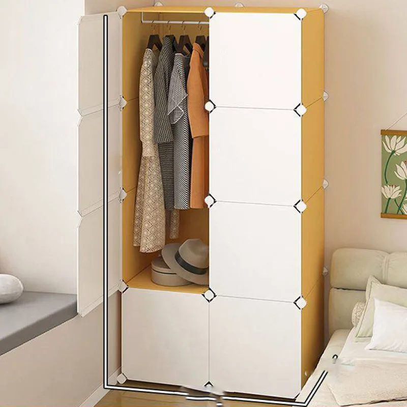 Modern Small Wardrobe Plastic storage Cabinet organizer Design Wardrobe Display partitions modern